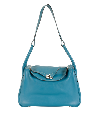 Lindy 34 In Blue Jean Taurillon Leather, &pound;2,800, Handbags, Blue, Leather, Front view